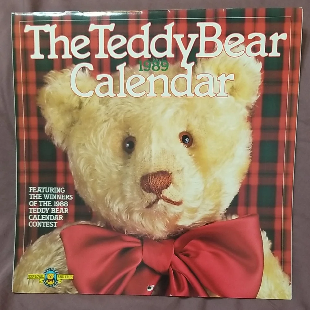 Vintage 1989 Teddy Bear Calendar